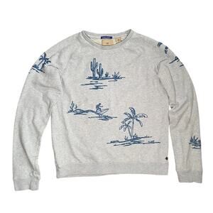 Scotch and Soda - Scotch shrunk - Blue embroidered long sleeve crewneck sweater